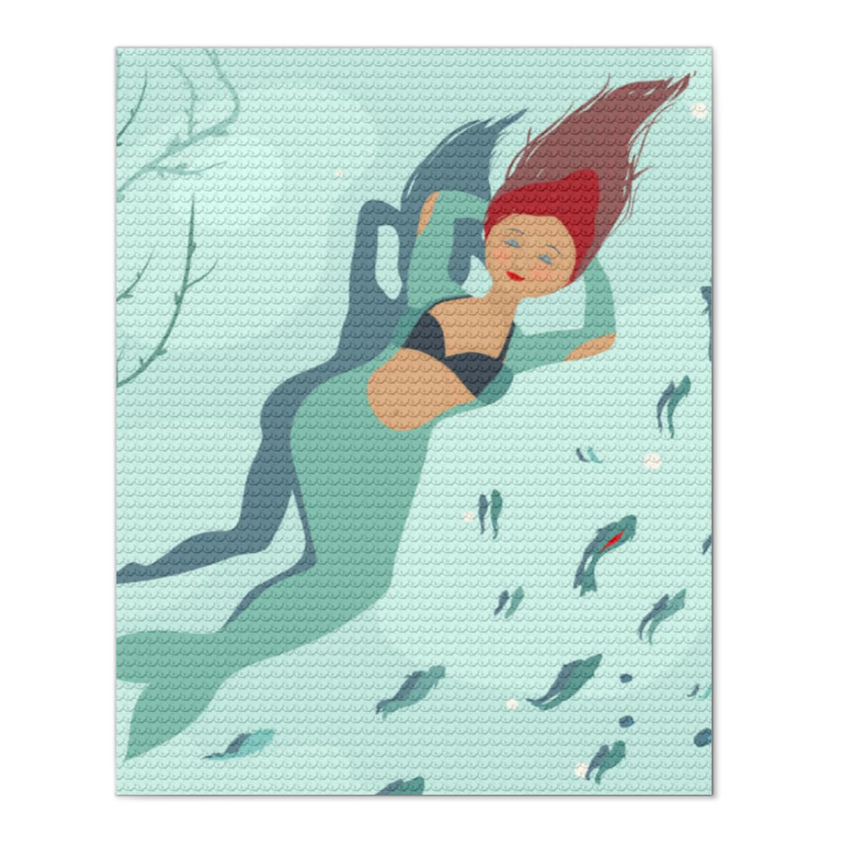 Amazon.co.jp: ダイヤモンドアート 5D ビーズアート マーメイド